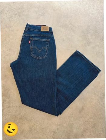 Jeans Levi's 512 W24 FR34 coupe patte d’eph bleu marine Femme Women pan162b