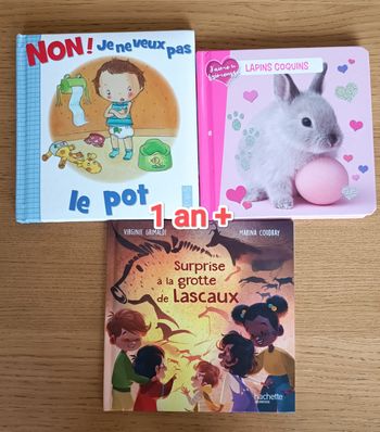 LOT : 3 Livres enfant 1 an +