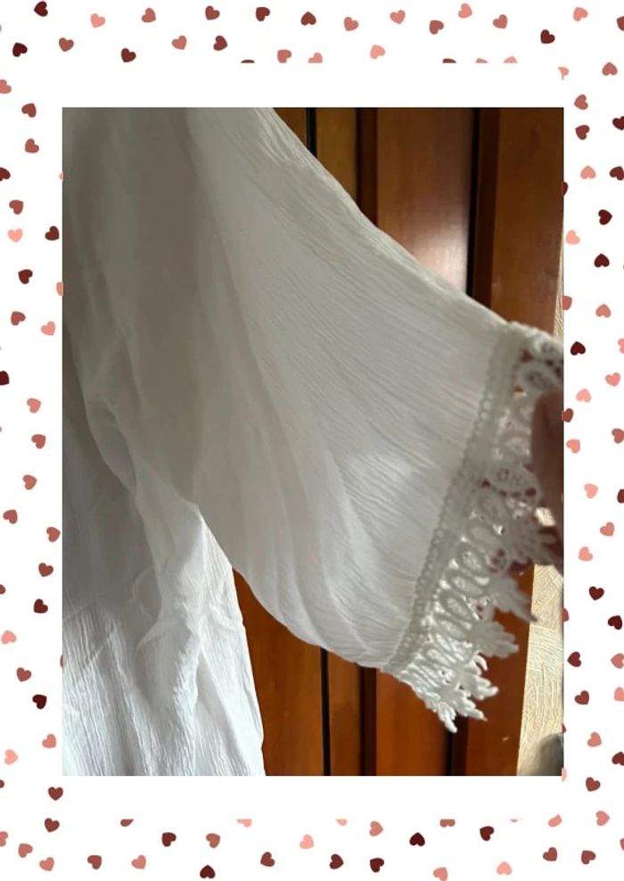 Tunique /blouse blanche Terra di Siena - photo numéro 4