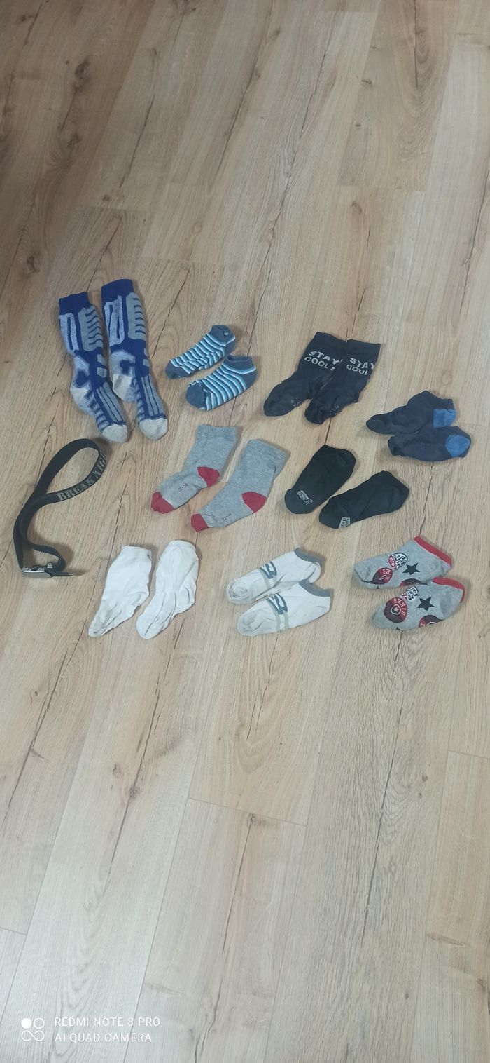 Chaussettes et ceinture 6 ans