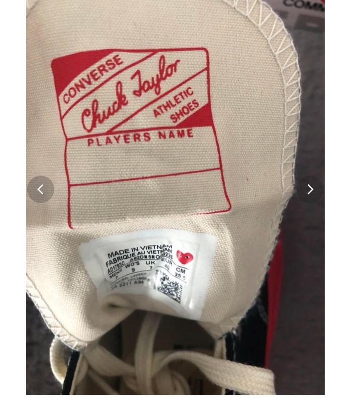 Converse haute comme des garçons cdg - photo numéro 6