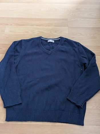 Pull DPAM garçon 5 ans bleu marine col V