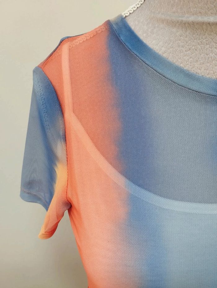 Robe courte d'été multicolore gemo 14 ans - photo numéro 2