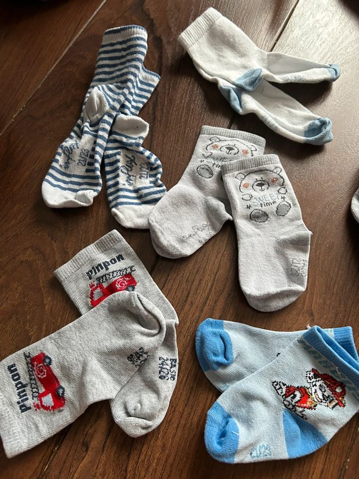 lot de 27 paires de chaussettes influx, vert baudet, petit bateau taille 21/23 et 19/22 - photo numéro 4