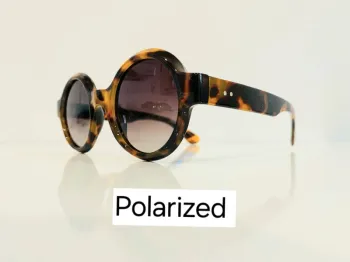 Lunette de soleil mixte Polarisée marron léopard verres dégradés uvprotection catégorie 3