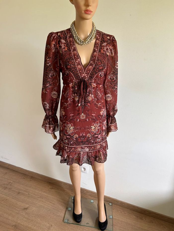 Robe imprimée à manches longues Jus de Pom taille M/L jamais portée - photo numéro 3