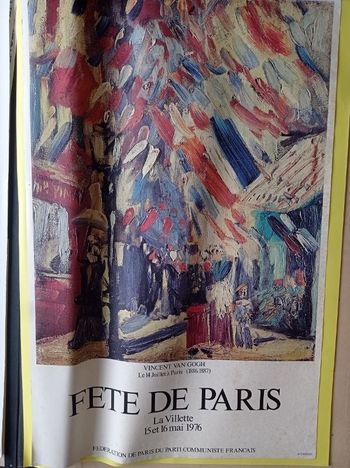 Grande affiche "Parti communiste français" - 1976 Van Gogh