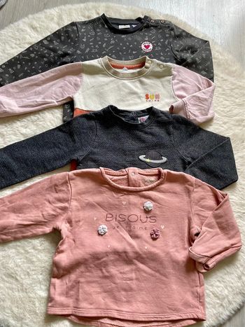 Lot de 4 sweat 24 mois - 86 cm