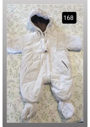 manteau combi pilote bébé gris clair DPAM 3 mois