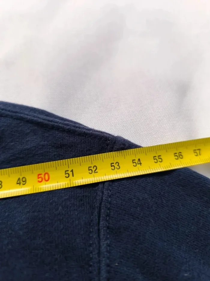 Pull homme 1/4 zippé Ralph Lauren taille XL Bleu avec col rayé jaune - photo numéro 10