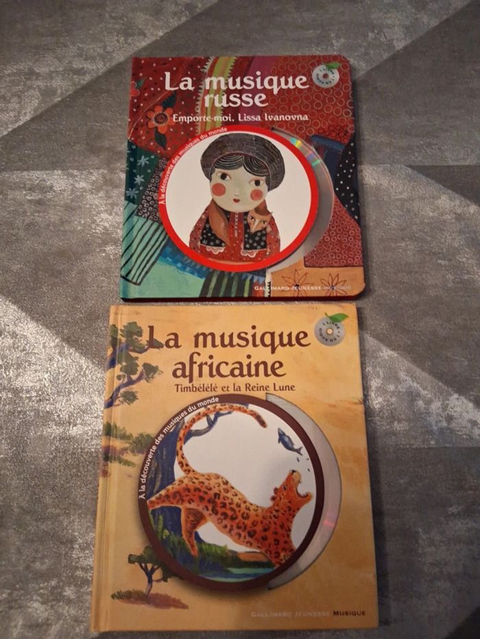 2 livres avec cd découverte de la musique du monde