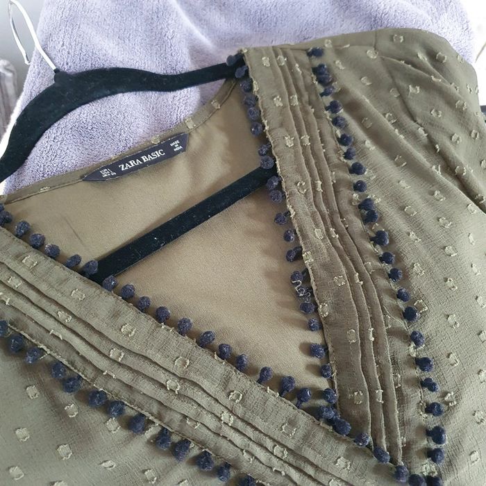 Tunique voile Kaki Zara - photo numéro 6