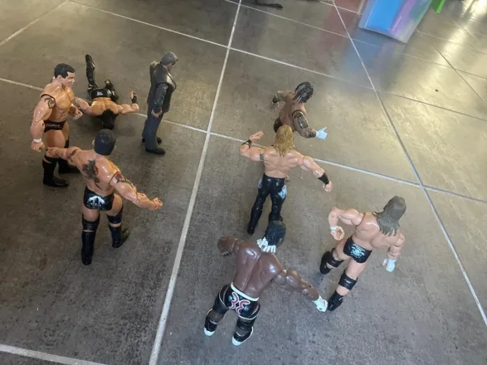 Lot de 8 figurines catch WWE jakks Pacific 2003 2004 et 2005 - photo numéro 8