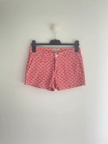 Short Paul & Joe Sister blanc à motif poissons rouges – 38