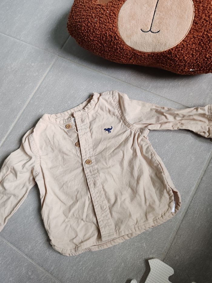 Chemise beige 3/6m