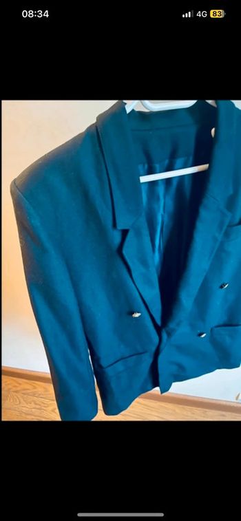 Sublime veste bleu marine vintage Envoi rapide