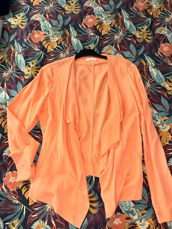 Veste asymétrique orange corail Promod