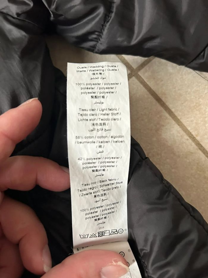 Doudoune misaison réversible noire et carreaux garçon IKKS 5ans - photo numéro 19