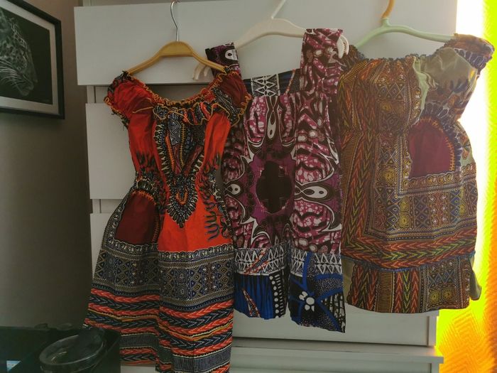 Lot de Robe en Wax fait main