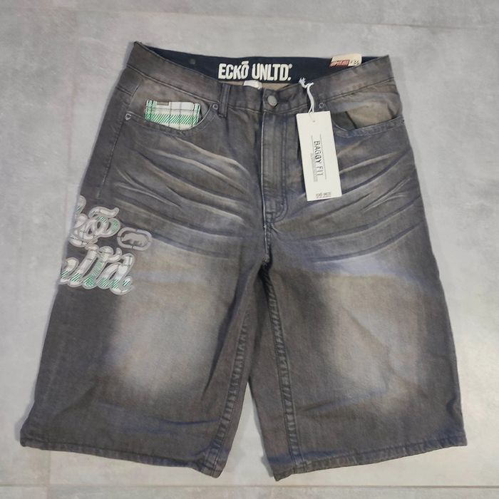 Bermudas large baggy short hip-hop vinatgeb2000 y2k streetwear Ecko taille us36 47 fr