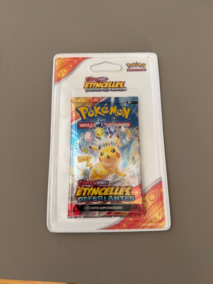 Lot de  5 blister Pokémon écarlate et violet étincelles déferlantes - photo numéro 2