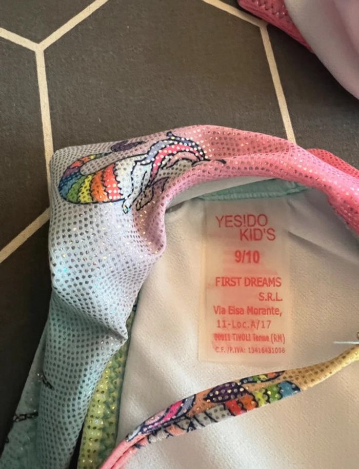 Maillot de bain 2 pièces irisé licornes taille 9/10 ans - Yes!DoKid's - photo numéro 10