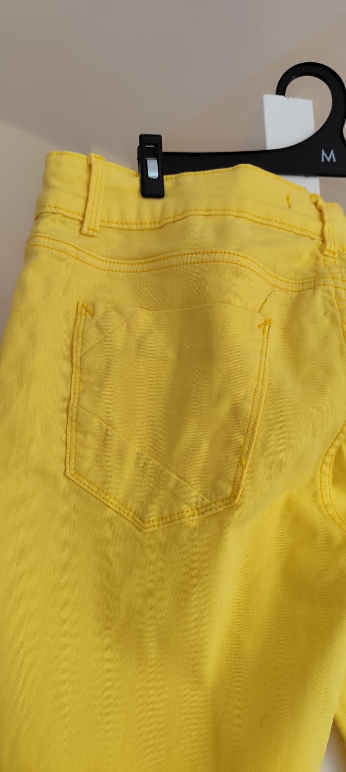 Pantalon femme taille 40 couleur jaune - photo numéro 3