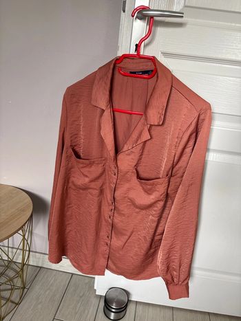 Chemise satinée femme