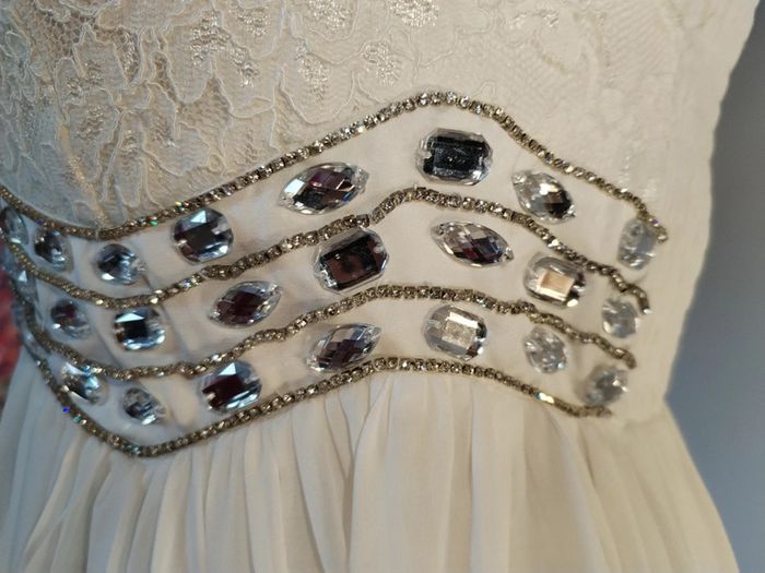 Robe blanche bustier taille L XL - photo numéro 4