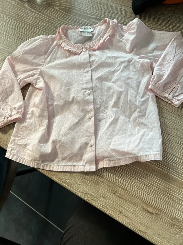 Blouse rose pale