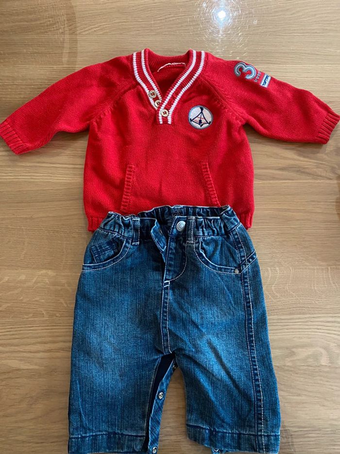 Lot 1 pull et 4 pantalons 3 mois - photo numéro 5
