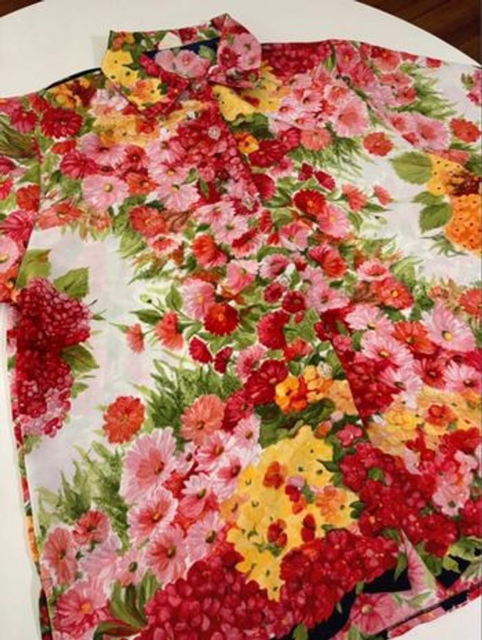 Chemise vintage colorée légère été - photo numéro 3