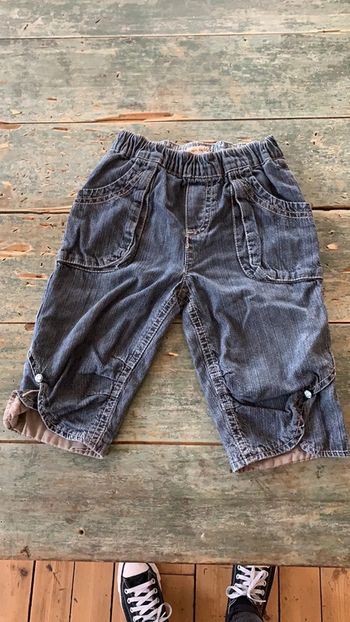 Pantalon en jean grains de blé