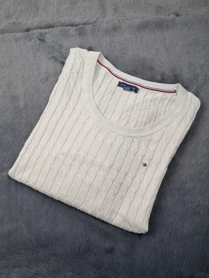 Sweat Tommy Hilfiger beige, M Femmes