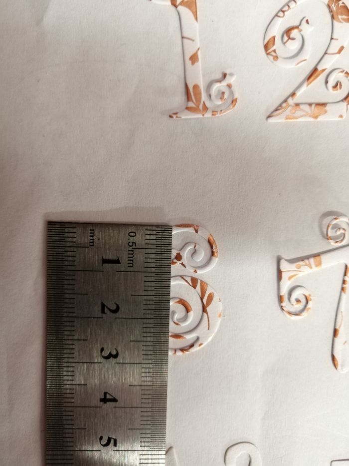 Découpe scrapbooking chiffre (N6) - photo numéro 5