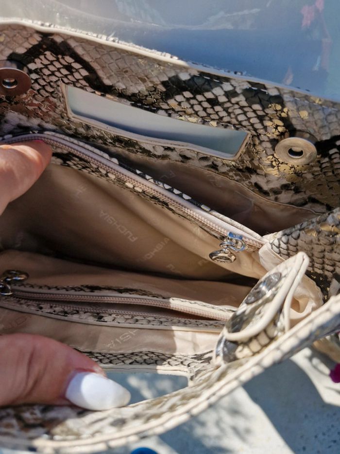 Sac à main effet Python - photo numéro 3