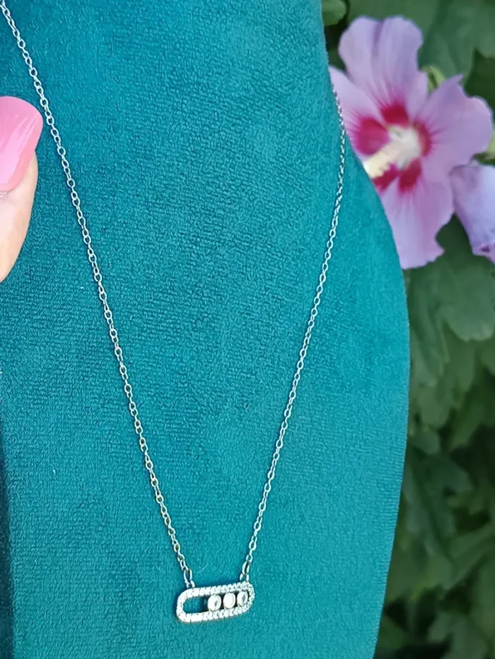 Collier acier inoxydable argent - photo numéro 4