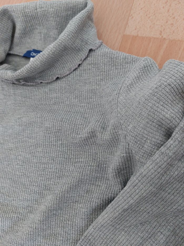 Sous pull leger gris pailleté - photo numéro 3