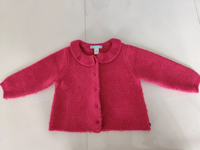 Gilet rose 12 mois Obaibi