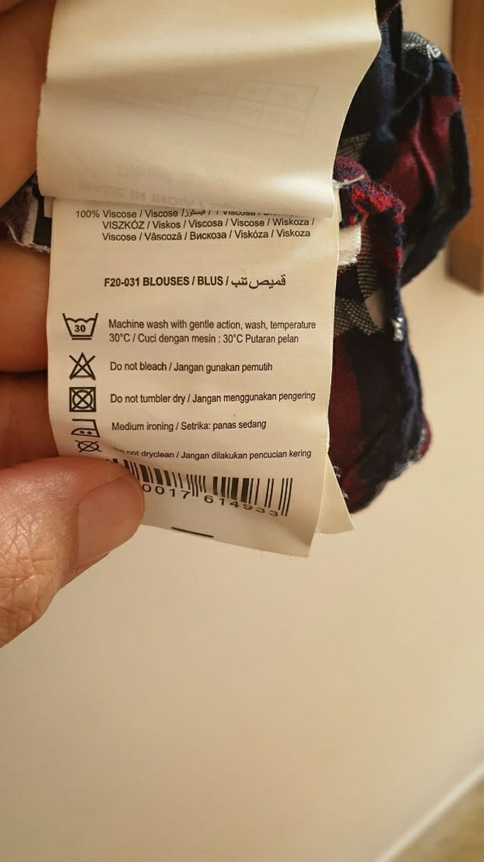 Chemise a carreaux Camaïeu 36 - photo numéro 6