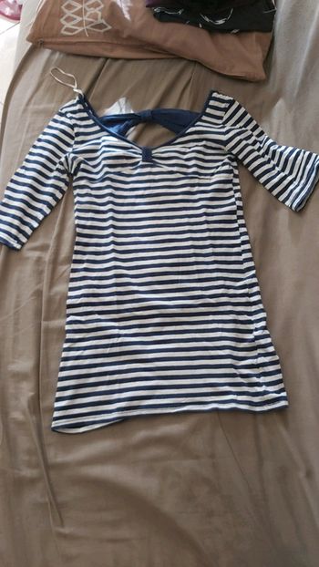 Robe marinière moulante