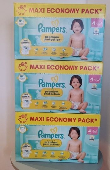 Couches pampers premium protection T4,9-14kg, 270 couches