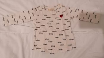 T-shirt ML à motifs 3 mois 