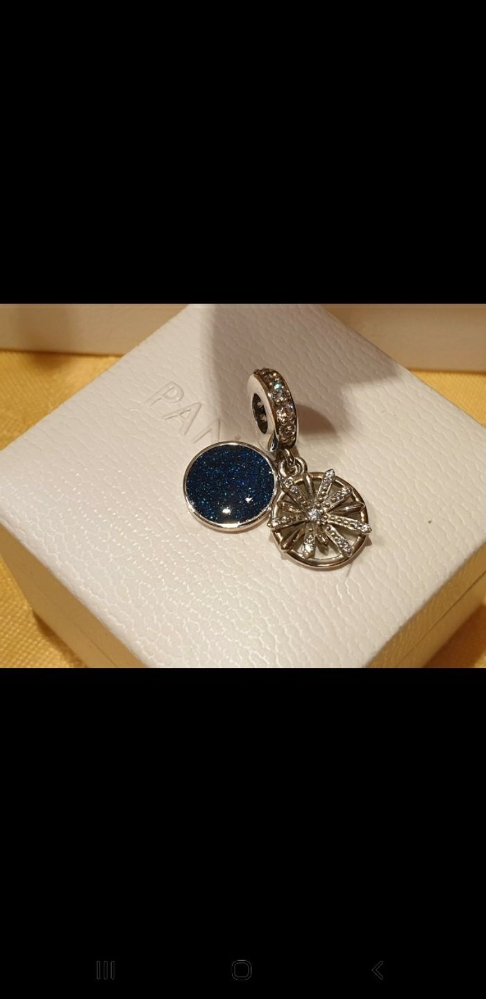 Charm Pandora Double Pendant "Feux d'artifice et Souhaits Éblouissants" - photo numéro 5