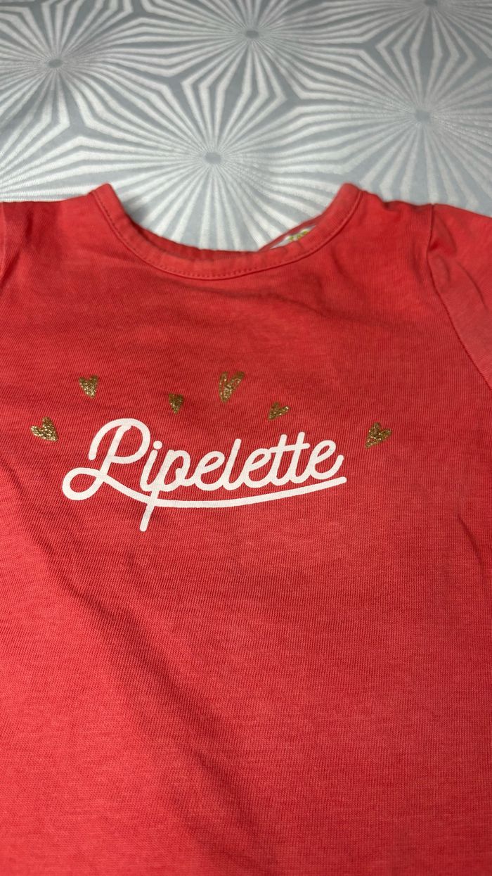 Tee-shirt-pull manches longues fille 6 mois tape à l’œil - photo numéro 3