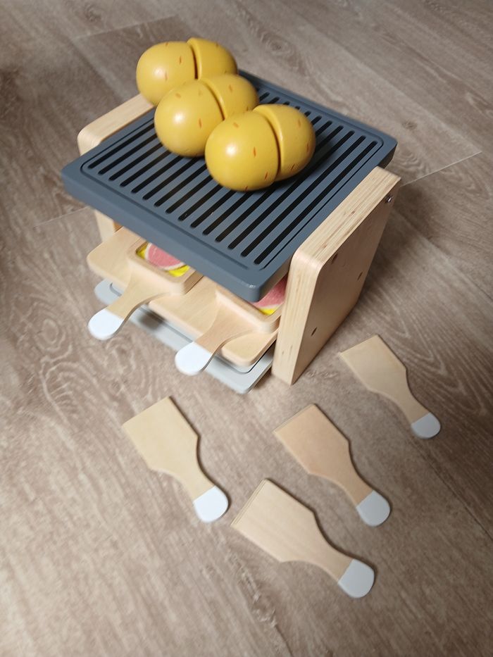 Jouet raclette vertbaudet en bois - photo numéro 5