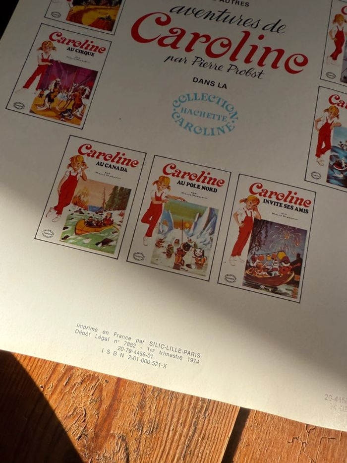 Grand livre ancien très rare Les Aventures de Caroline Pierre Probst Hachette éditions - photo numéro 15