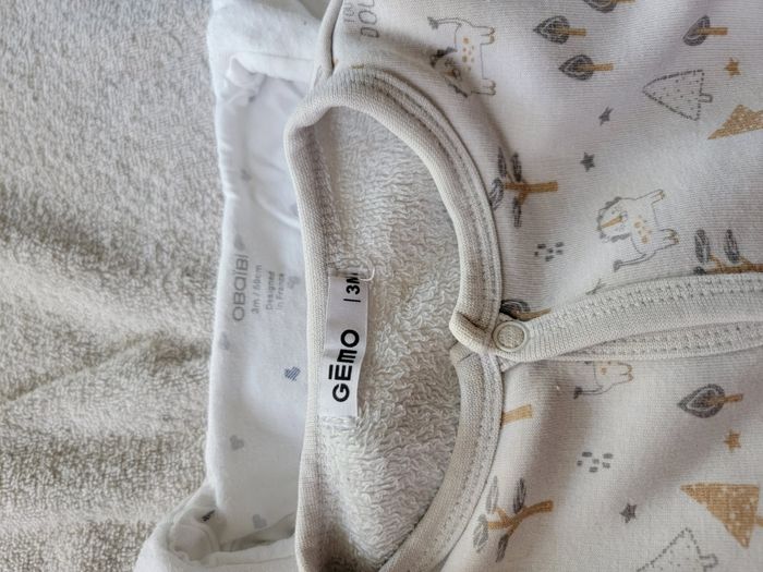 Lot de 4 pyjamas garçon 3 mois - photo numéro 4