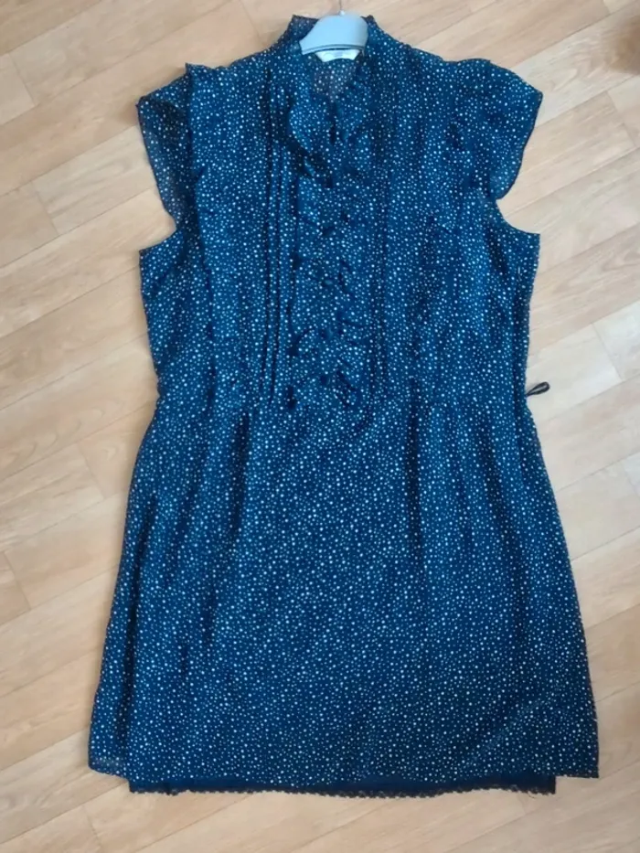 Robe voilage Bleu marine T. 42