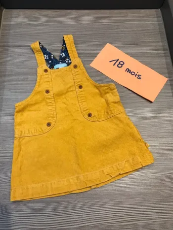 Robe salopette velours 18 mois Obaibi 🌸